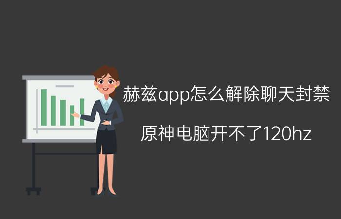 赫兹app怎么解除聊天封禁 原神电脑开不了120hz？